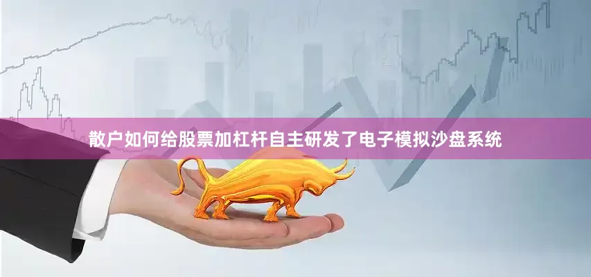 散户如何给股票加杠杆自主研发了电子模拟沙盘系统
